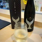 高知 鮨 わたなべ - 酔鯨 純米大吟醸 象 グラス