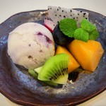 高知 鮨 わたなべ - 食後のデザート