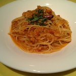リストランテ ラ チャウ - パスタ（魚介とお野菜の煮込みトマト風味のスパゲッティ）