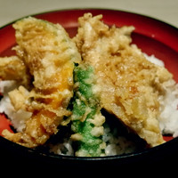 和食 鮨 日本酒 銀波 銀座店 - 穴子天丼御膳