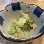 味の羊ヶ丘 - サービスのお漬物