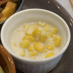 レストランカフェ・地球こうさてん - 地球ランチ（ブラジル：カンジーカ【トウモロコシとココナッツミルクの煮込み】）