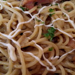 イタリアン - 海苔佃煮で、パスタ色付き