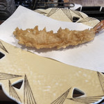 江戸前天麩羅　天優 - 海老　太いっ！！