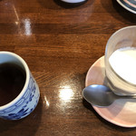 江戸前天麩羅　天優 - ほうじ茶と黒ごまムース