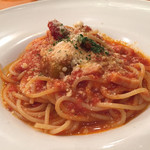HIROSHIMA ITALIAN AO - 茄子とベーコンのトマトスパゲティ