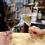 波へい - オーナーと乾杯♪