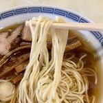 福士そば屋 - 中華そば　麺アップ