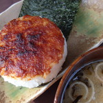 Grilled miso musubi