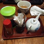 料亭 丸彦 - テーブル調味料