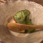 鶏割烹 ならや - デザート 大和肉鶏の卵を使ったプリンと抹茶アイス