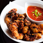 Western-style fried octopus with tomato sauce