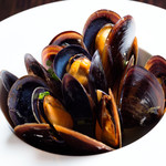 Mussels steamed in wine