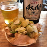 特麺コツ一丁ラーメン - 瓶ビール（おつまみ付） 600円