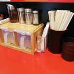 ラーメン 風らいぼう - 味変のフライドオニオン