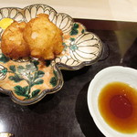 日本料理 百屋 - 揚げ物～新蓮根と山芋