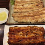 うなぎ 魚政 - 国産鰻 特上の白焼きと蒲焼き
