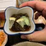天龍 - 天龍そば定食のもずく酢