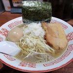 麺や而今 - 【(限定) 淡麗中華ソバ + 半熟味付け煮玉子】￥800 + ￥100