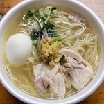 塩生姜らー麺専門店 MANNISH - 塩生姜らー麺＋味玉