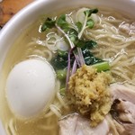 塩生姜らー麺専門店 MANNISH - 塩生姜らー麺＋味玉