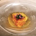銀座 大石 - 雲丹とカリフラワーのコンソメゼリー寄せ