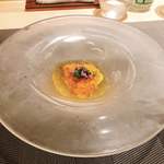銀座 大石 - 雲丹とカリフラワーのコンソメゼリー寄せ