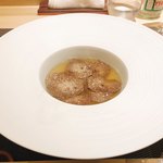 銀座 大石 - スッポンスープ サマートリュフかけ