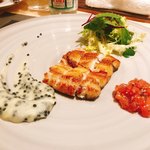 銀座 大石 - 一色鰻 マッシュポテトやトマトをソースに。