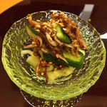 和料理たつのこ - 叩き胡瓜と梅しらす