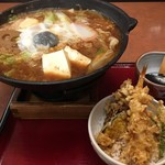 ばんどう太郎 - 味噌煮込みうどん・ミニ天丼