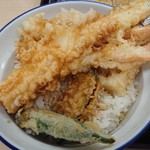 Santen - 大いかと海老の天丼