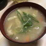 がばちょ - 鉄火丼のお味噌汁