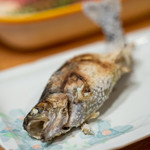 泉の鯉 - 2019.9 鱒の塩焼き（650円）