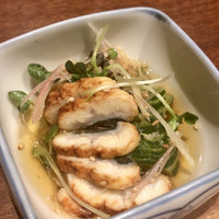 やきとり 嶋家 - ●お通し        450円×②
                    鰻ざく 