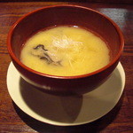 和や　てらさわ - 白味噌仕立の牡蠣の椀物。