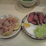 和風もつ料理 あらた - ミノ湯引き＆ネックスモーク