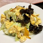 Raifuku - メインの木須肉(きくらげと豚肉の卵炒め)