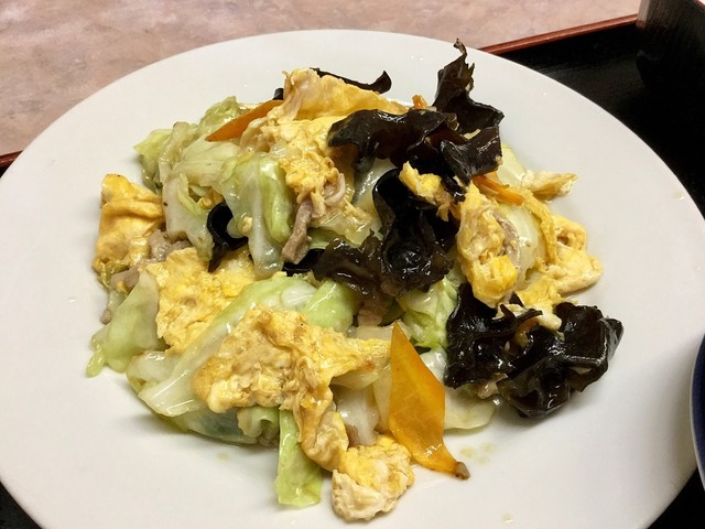 木須肉 きくらげと豚肉の卵炒め 定食 をいただきました By 藍染たぬき 來福 ライフク 九産大前 中華料理 食べログ