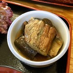 Aio Kko - 【塩サバ定食(日替わり魚定食) 800円】ナスの揚げびたし