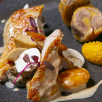 Waimba mayu - フランス産ホロホロ鶏のロースト そのもも肉のコンフィ 2種の調理法で
