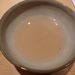 鮨 さかい - 蒸し鮑のスープ