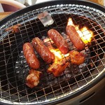 さすらいのカンテキ - ポークウインナー焼いてます(2019.09.19)