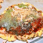 お好み焼き どん - イカづくしモダン焼き１０５０円