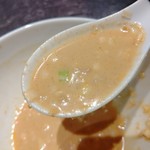 高崎はた山 - 【2019.9.20(金)】冷し担担麺(並盛・180g)900円のスープ