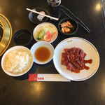 焼肉　新羅 - ハラミ定食 大盛 ¥1350