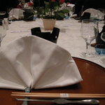 ホテルニューオータニ 高岡 - テーブルも準備完了