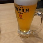 ぼんてん餃子酒場 - 生ビール(プレモル)399円→0円(クーポン利用)