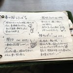 カフェ ケシパール - 季節モンドリンクのお品書き