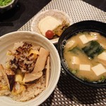 禅紫 - 秋の彩り土鍋御飯(松茸・ぎんなん・栗)